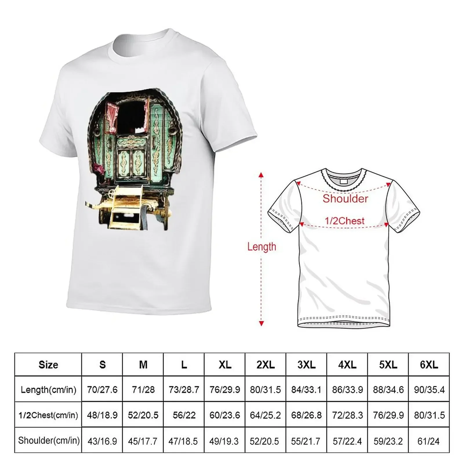 vardo gipsy wagon T-Shirt customizeds street wear plain t shirts men