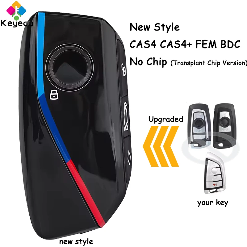

KEYECU Upgraded Smart Remote Key Fob No Chip ( Transplant Chip Version ) for BMW CAS4 CAS4+ FEM BDC 1 3 5 7 Series