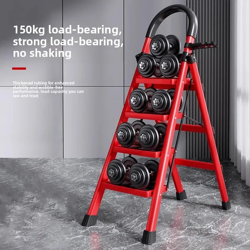 Multi Function Folding Ladder Household Thickened Indoor Step Ladder Four Steps Portable Compact Ladders Ladder Household Use