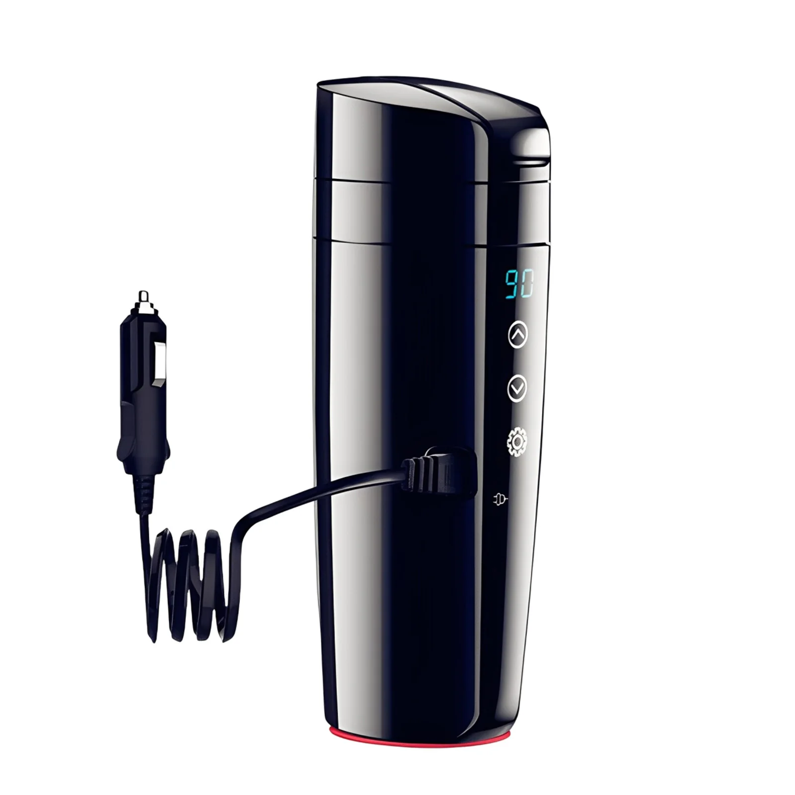 

400 мл автомобильная чашка с подогревом, электрический чайник из нержавеющей стали, умный контроль температуры, сенсорный ЖК-дисплей, дорожная кофейная кружка, подогреватель