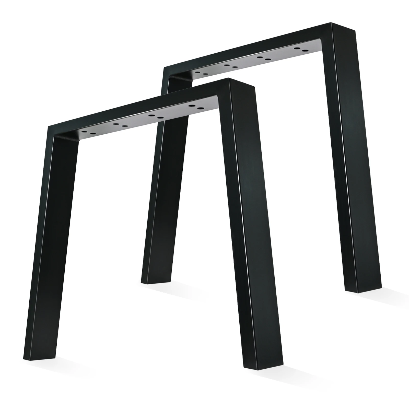 Table Legs, Set of 2 Desk Table Legs, 61cm Furniture Legs Steel Legs u, Kitchen Furniture Legs, Black Dining Table Legs for DIY