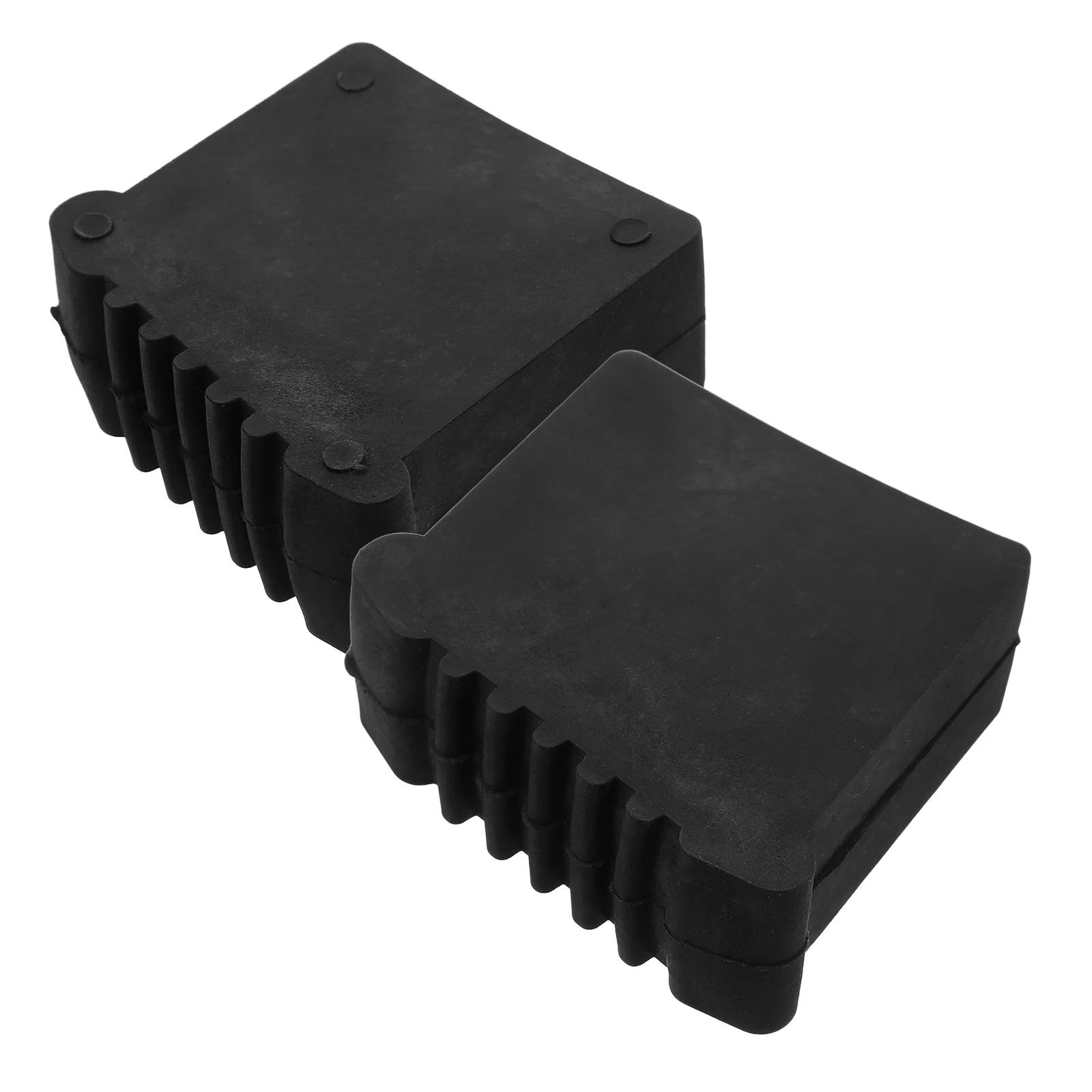 

2pcs Ladder Feet Cover Black Step Ladder Foot Mat Non-Slip Rubber Caps For Floor Protection Replacement Leg Accessories