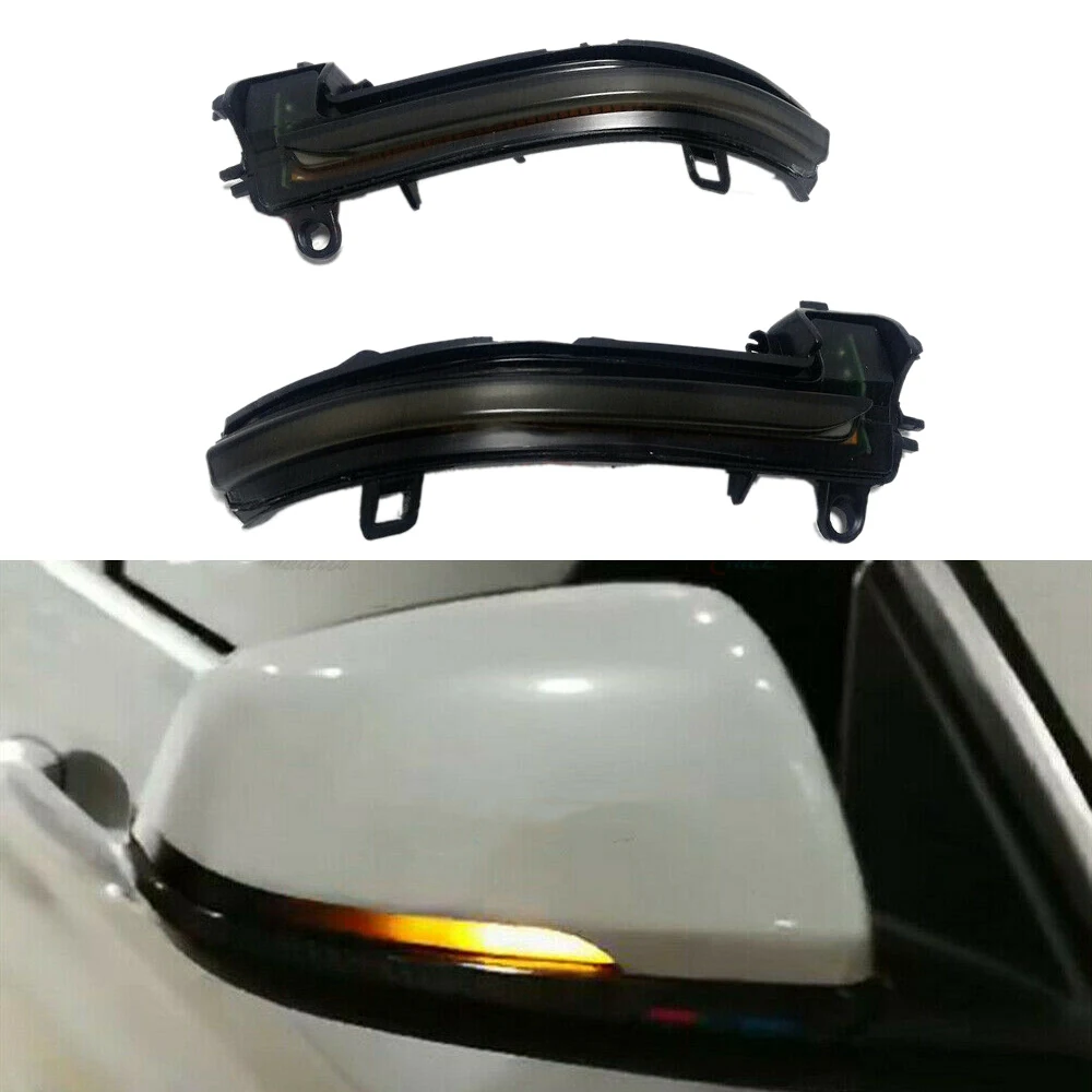 Car LED Dynamic Turn Signal Light Flowing Water Blinker For-BMW X1 F48 16-19 1 2 Series F52 F45 F46 X2 F39