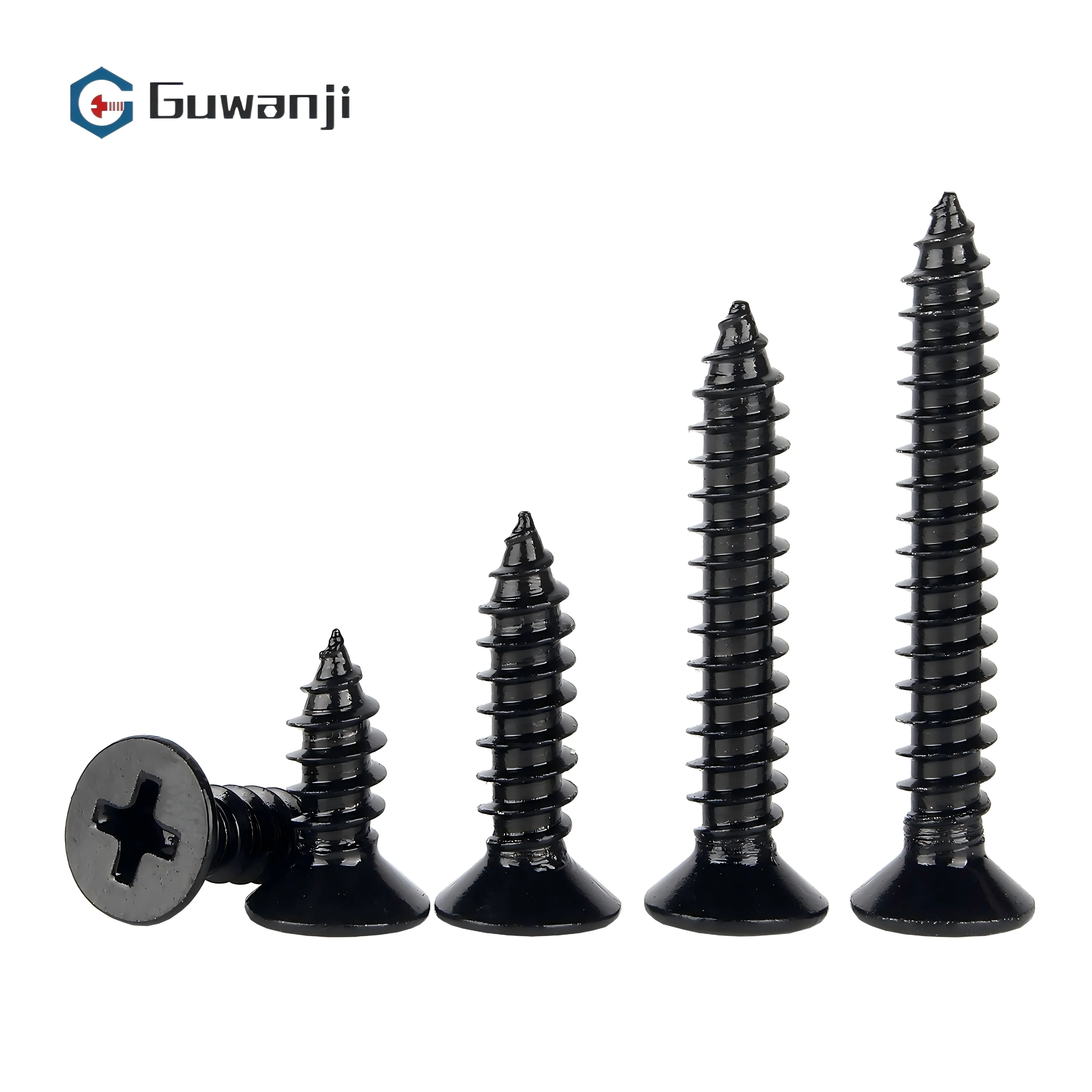 

Черные саморезы с плоской головкой Phillips 304 Phillips для автофургона с антикоррозионным креплением M2/M2.6/M3/M3.5