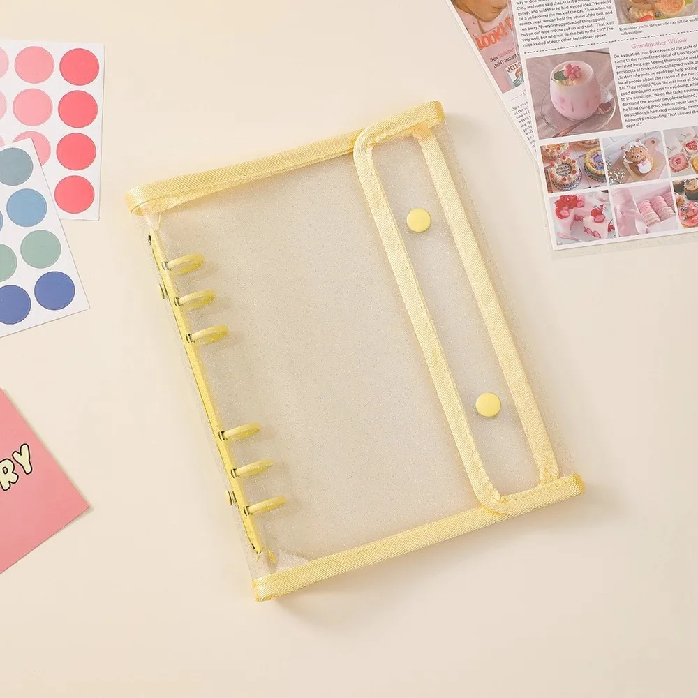 

Ins PP A5 Binder Cover Loose Leaf DIY Album Book Double-Buckle Small Card Booklet Photo Collect Book