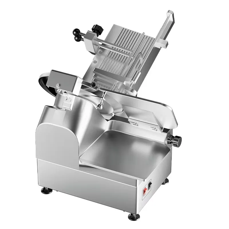 550w Fully Automatic Commercial New Meat Slicer High Manganese Steel Blade Knife Frozen Cooked Meat Slicer Cutting Machine