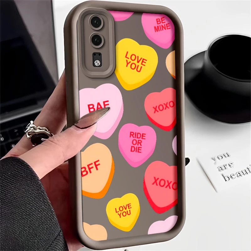 เคสโทรศัพท์สำหรับ Huawei Mate 10SE Nova และ Y70S Enjoy P50 Pro P30 P40 Lite P20นิ่มกันกระแทกน่ารักเด็กผู้หญิง