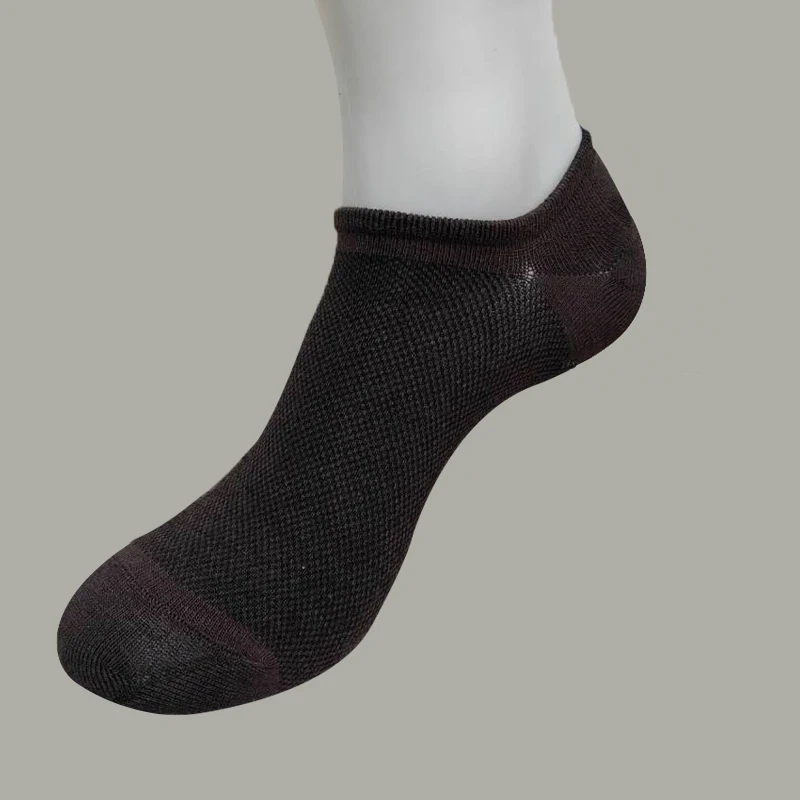 5/10 Paar Bambusfasersocken, Sommer, unsichtbare Socken, kurze Strümpfe, Netzsocken, atmungsaktive und lässige Bootssocken, Größe 37–44 – Detail 15