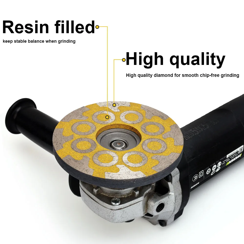 4 inch 100mm resin filled cup stone grinding wheels turbo grinding abrasive tools for grinding stone,concrete and tiles