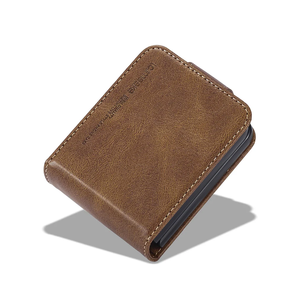 Funda de teléfono tipo billetera con bloqueo RFID, tarjetero para Samsung Galaxy Z Flip 7 6 5 4 3 Flip7 Flip6 Flip5 Flip4 Flip3 5G
