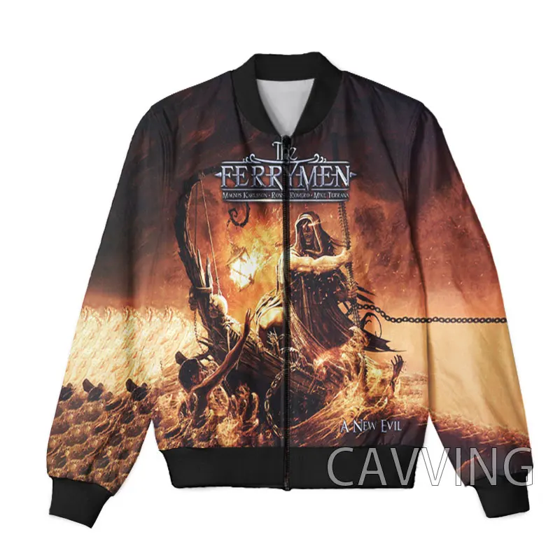 

New Fashion Women/Men's 3D Print The Ferrymen Rock Zipper Bomber Jackets Men Overcoat Mens Coat Zip Up Jackets