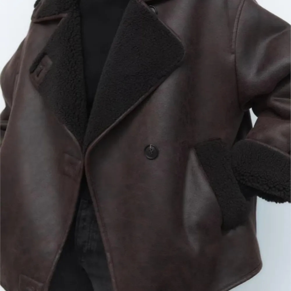 APIPEE-Veste Vintage à Manches sulfpour Femme, Manteau Chaud en Faux Sourire, Décontracté, avec Poches Solides, de Haute Qualité, Collection Hiver 2024