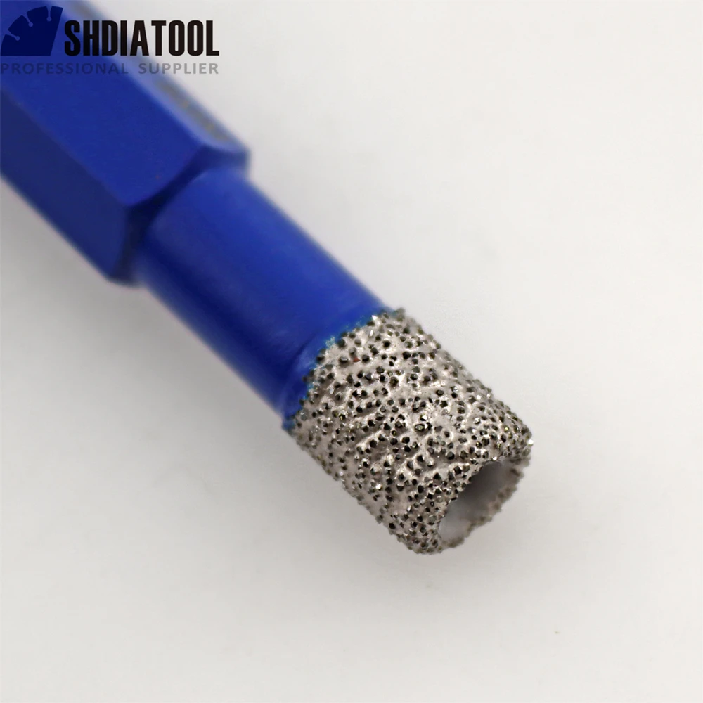 SHDIATOOL 5 قطعة/المجموعة الماس الحفر الأساسية بت مزدوجة رئيس Dia6mm-8mm فتحت حفرة السيراميك الرخام الجرانيت عرافة عرقوب لقمة ثقب