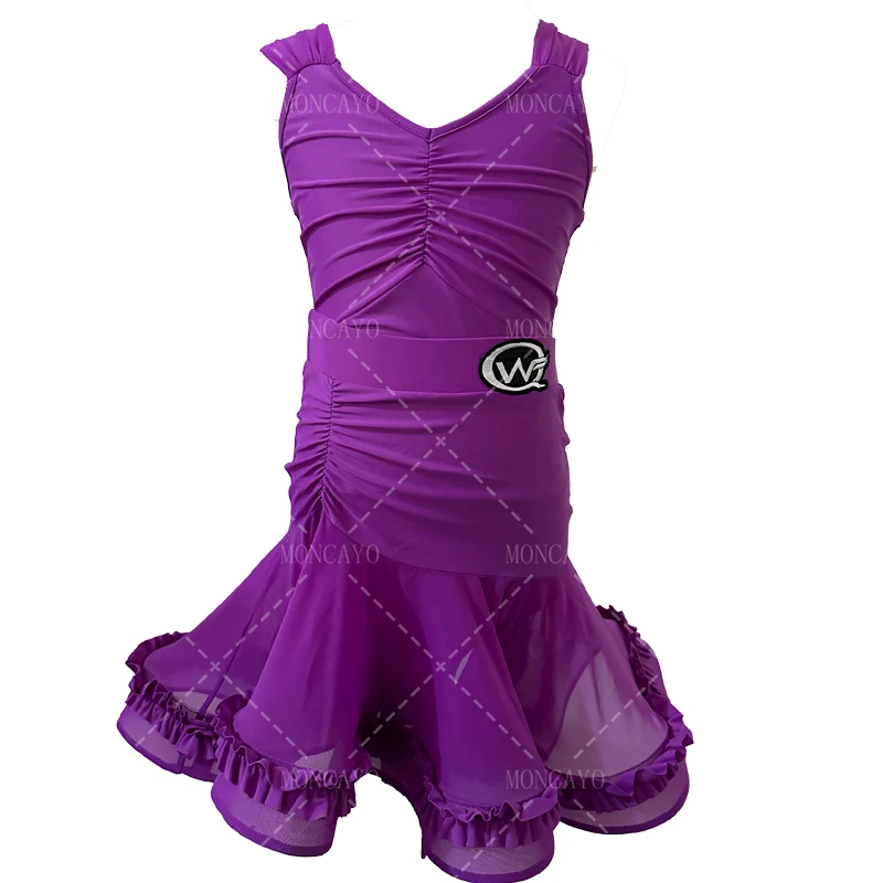 Professional Child Cha Cha Rumba Samba Tango Latin Dance Dress Girls Ballroom Dance Competition Dresses Latin Dance Clothes Kids