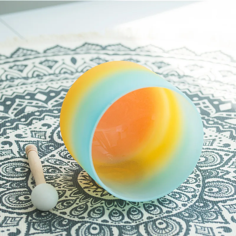 Blue and white citrine bowl yoga bowl