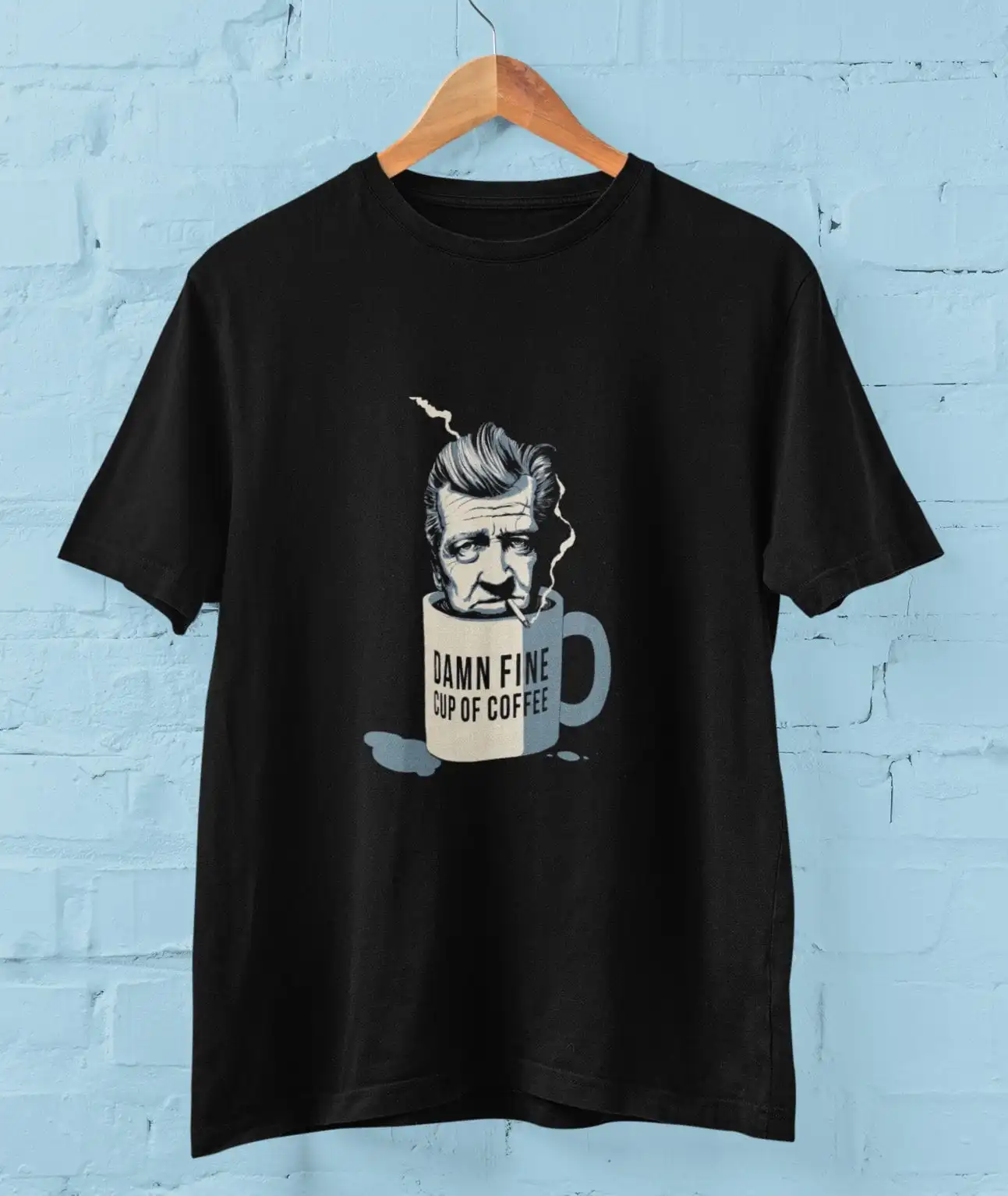 

David Lynch Filmmaker Movie Director Crewneck T shirt for lovers Funny Birthday damn fine coffee