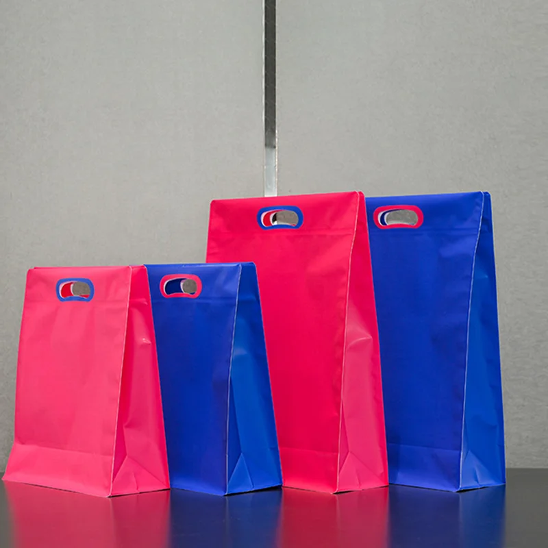 20 high-end solid color clothing store handbags company event packaging bags gift packaging bags can be customized with logo