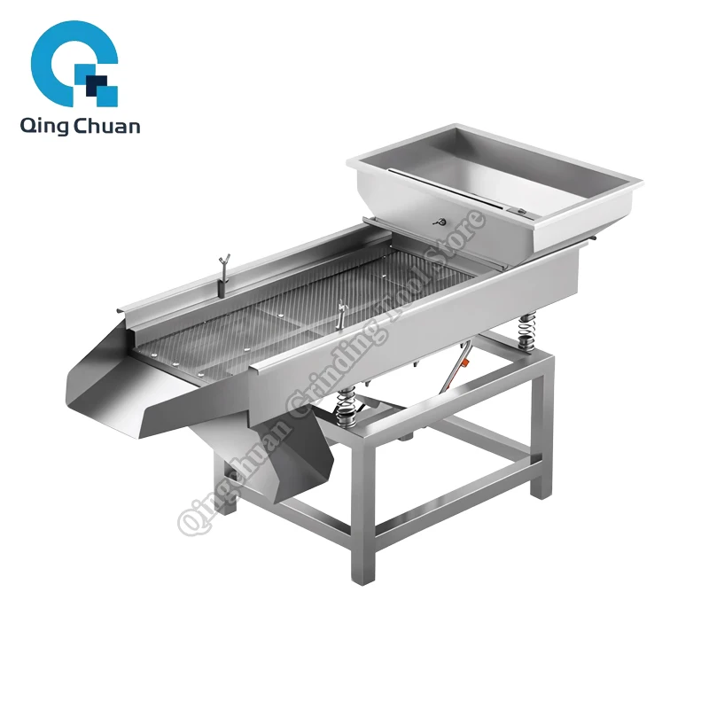 

Вибрационный линейный грохот для крупногабаритных гранул, электрический вибрационный сепаратор, машина для просеивания крупногабаритных материалов