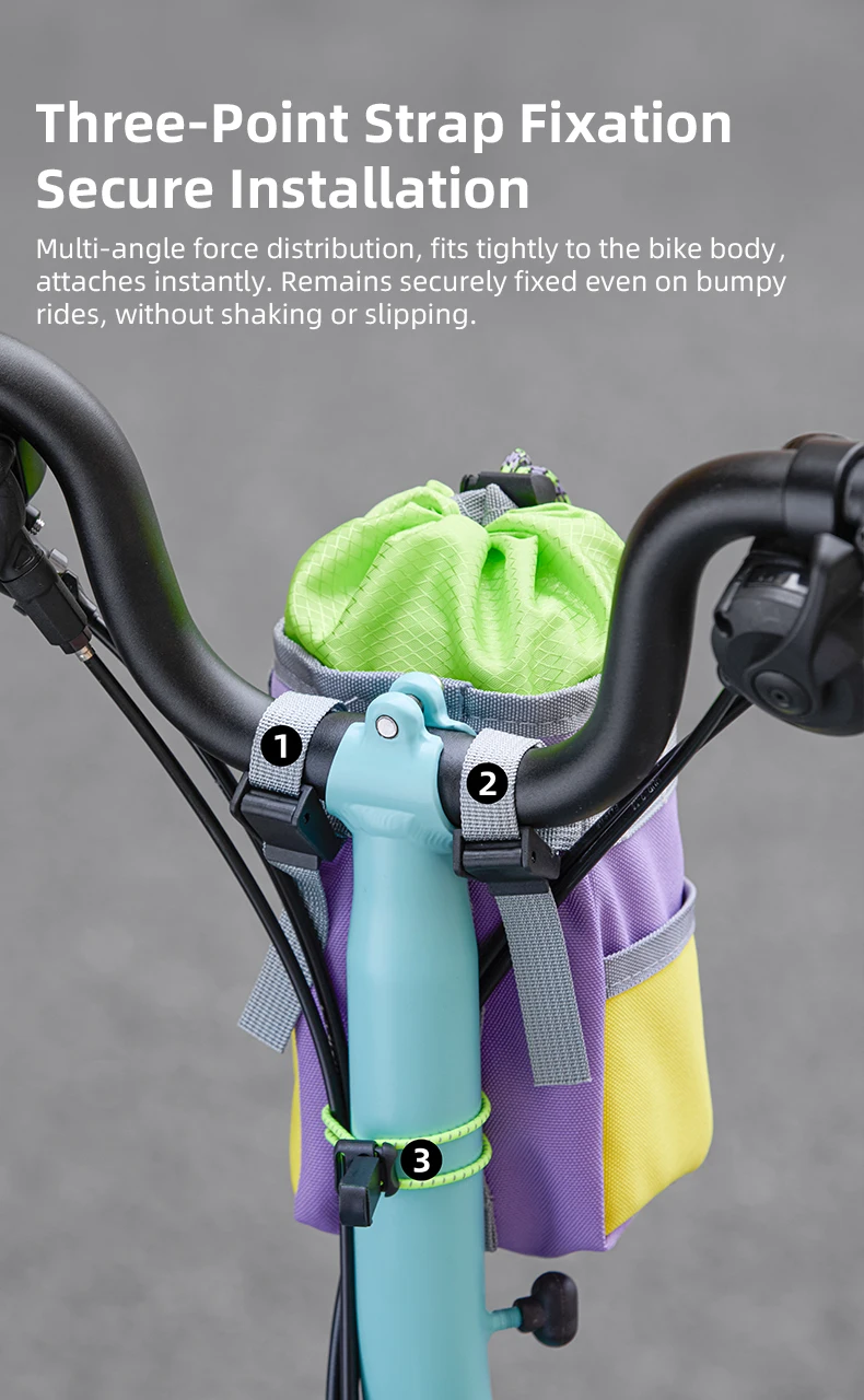 ESLNF Fahrrad-Wasserflaschentasche Fahrradtasche für MTB und Rennrad Patchwork Kontrastfarben Modische Freizeit-Wasserflaschentasche – Detail 5