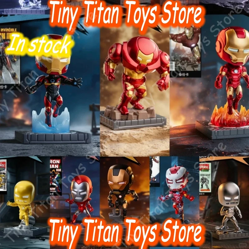 

Pop Mart Marvel Iron Man Chronicles Series Blind Box Collectible Figurine Desktop Display Ornament Surprise Toy Collectors Gift
