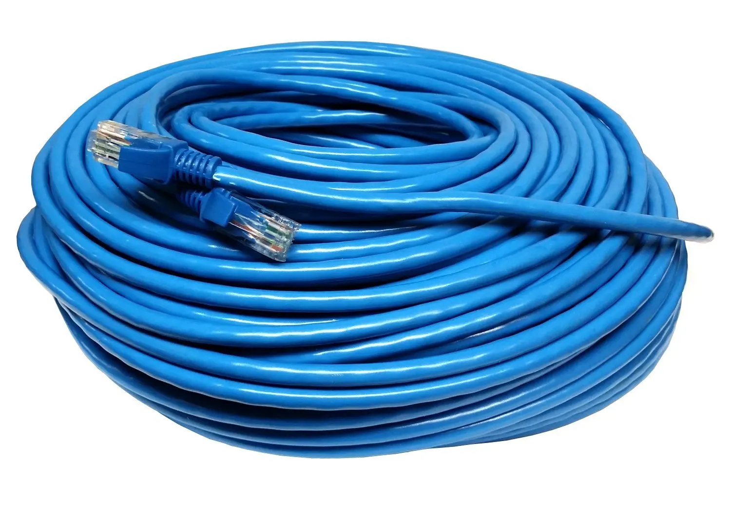 

100' FT Feet CAT6 CAT 6 RJ45 Ethernet Network LAN Patch Cable Cord - Blue New
