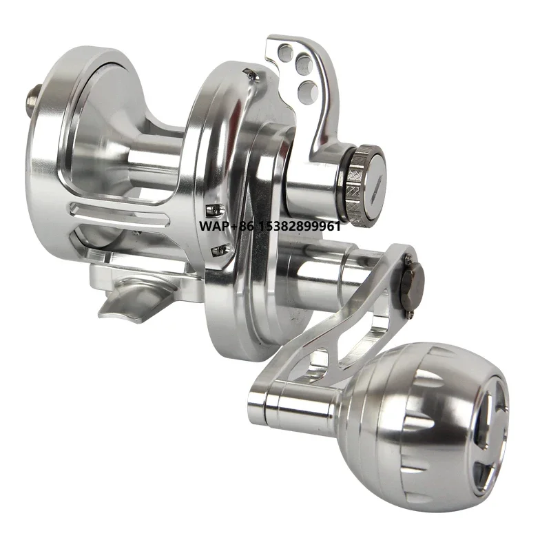Sales1 Full Metal Slow Pitch Jigging Reel 20kg Drag Power Deep Sea Conventional Reel Salt Water Fishing Overhead Reel