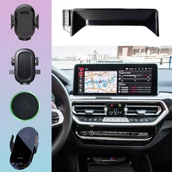 For BMW X3 G01 2022 2023 2024 Phone Holder Car Magnet Wireless Charging Mobile Phone Support Car Accessories Screen Base Stand