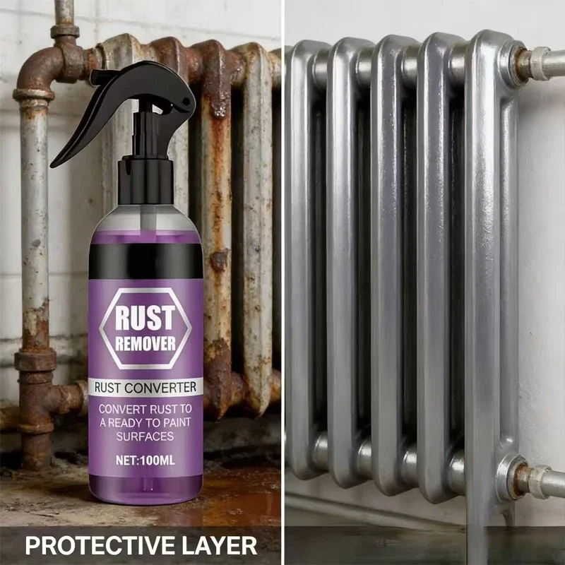 Car Metal Rust Converter Remover Spray, Fast Dissolve Rust, Anti-Corrosion Protective Coat for Paint Ready Auto Iron Surfaces