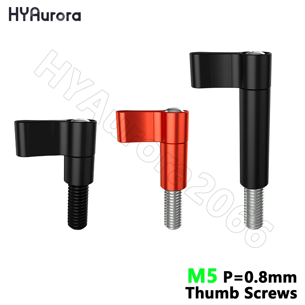 Thumb Screws M5 P=0.8mm Aluminum Alloy L Shape Screw Adjustable Handle Knob Tighten Bolts for SLR DSLR Action Camera Accessories