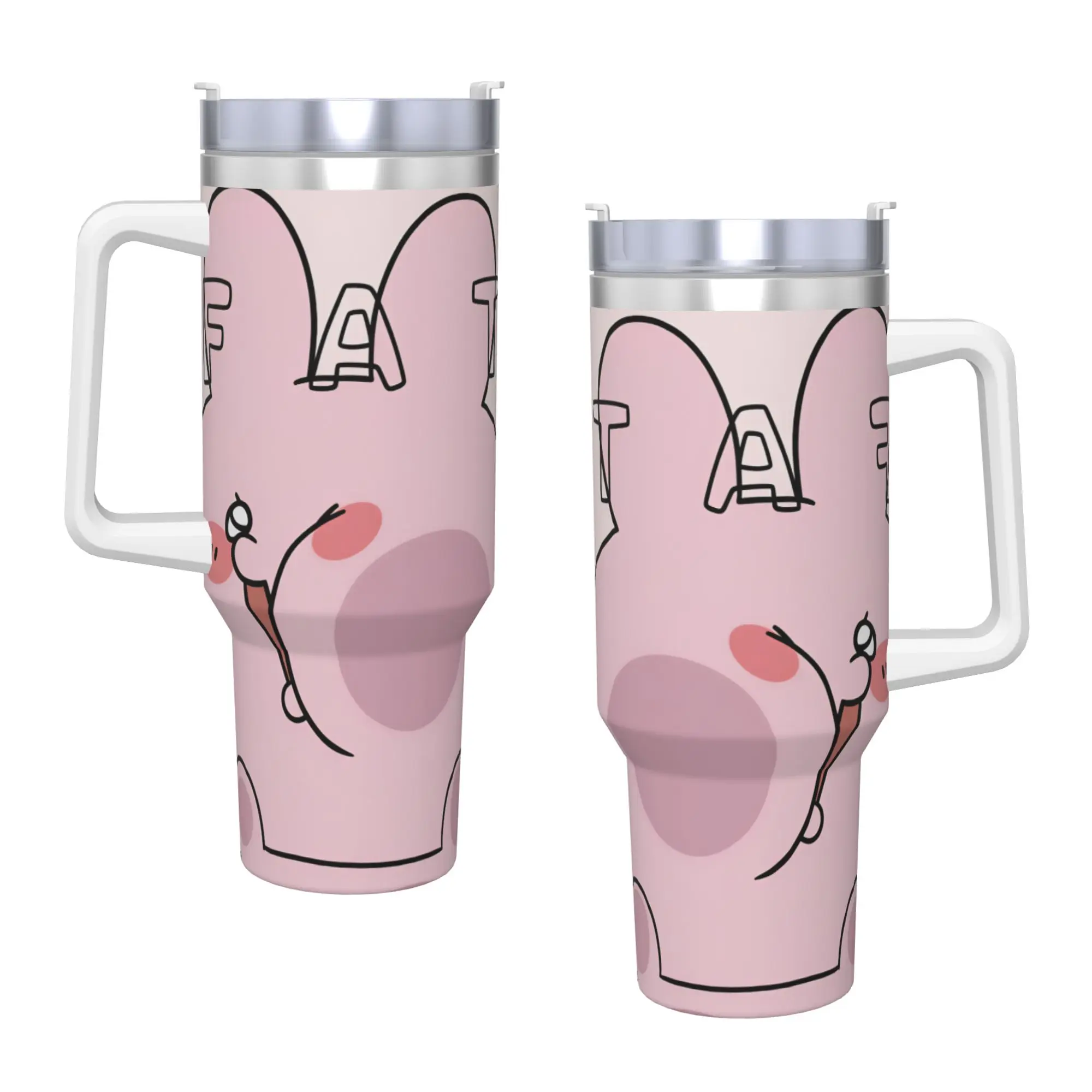 Stainless Steel Tumbler A-Asamimichans Thermal Mug  Leakproof Hot Drinks Car Mugs Camping Graphic Water Bottle