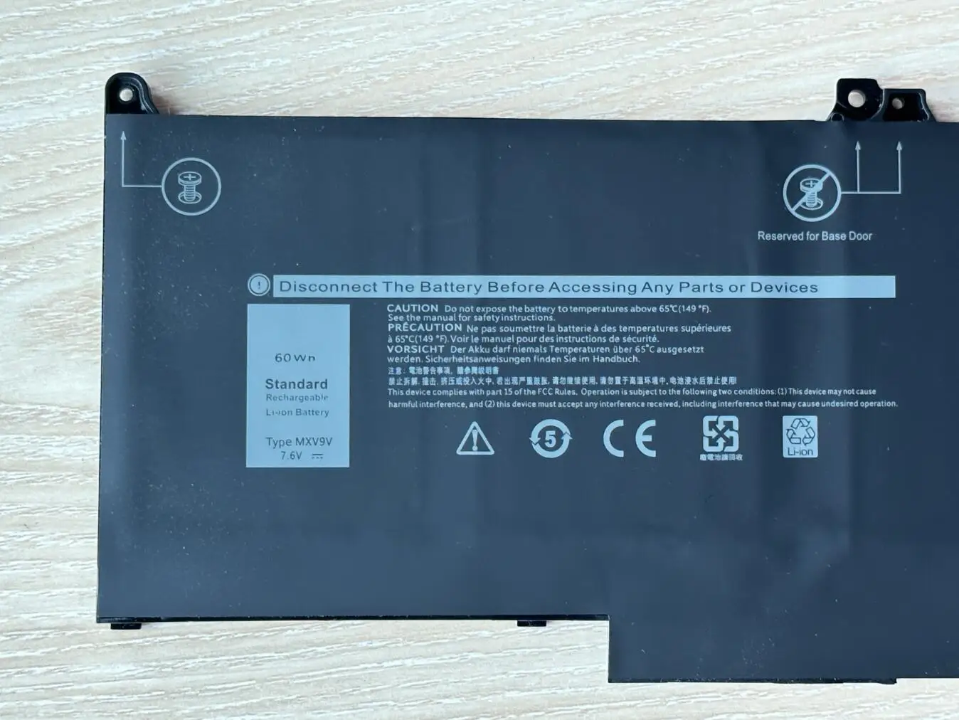 7.6V 60WH MXV9V Laptop Battery For Dell Latitude 7300 7400 5300 5310 5300 5310 2-in-1 Series 5VC2M 05VC2M 829MX 0829MX