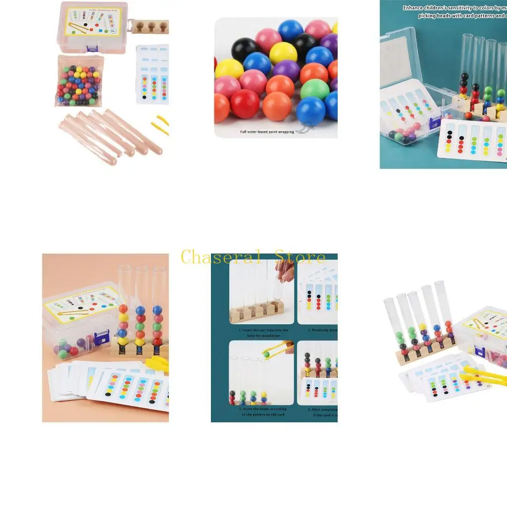 

E7CE игрушка с зажимными бусинами для сортировки цветов, развитие мелкой моторики, образовательное сенсорное развитие, для детей