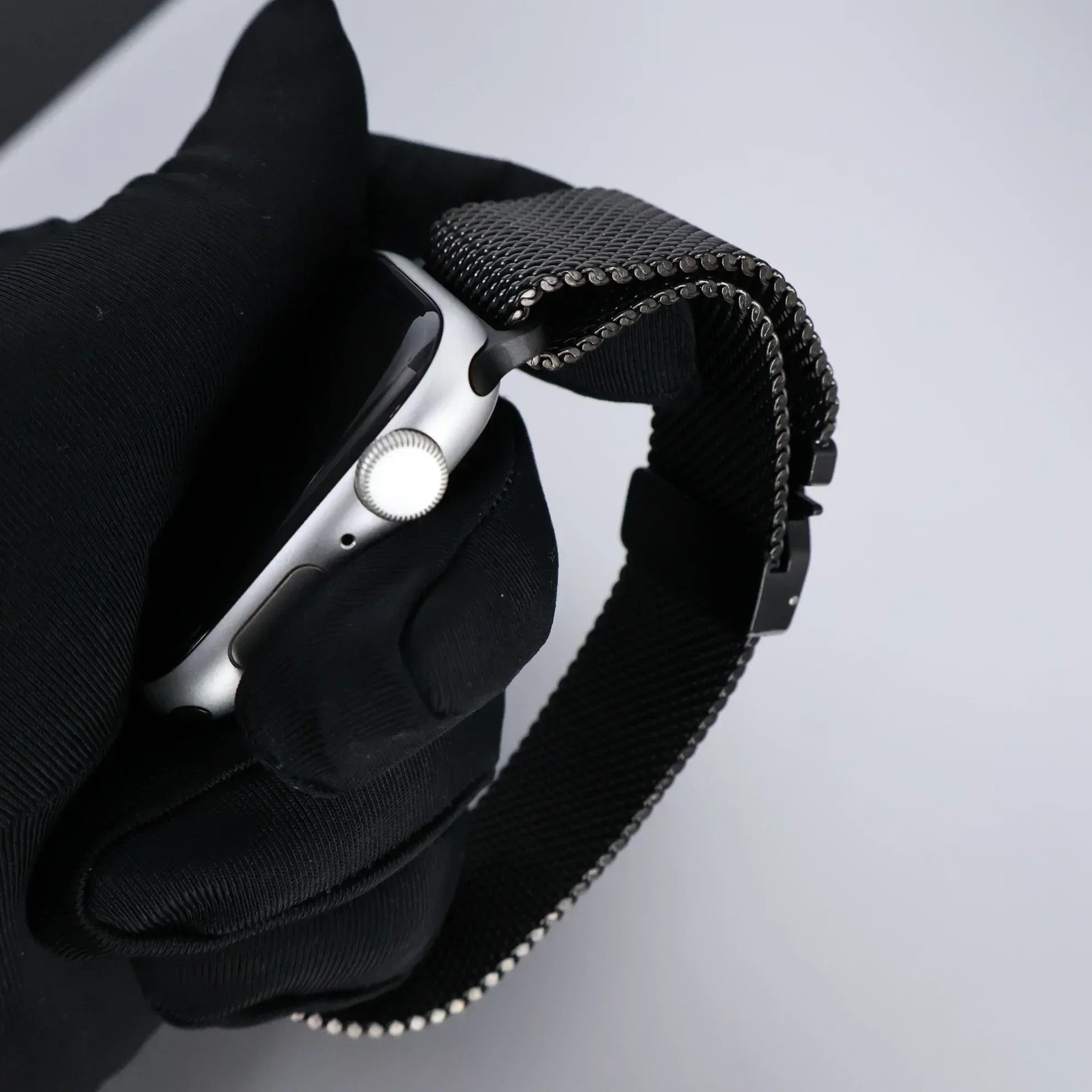 Titanium Band for Apple Watch Ultra 3 49mm Series11 10 9 8 7 6 Natural Titanium Milanese Loop for IWatch Secure Parachute Buckle