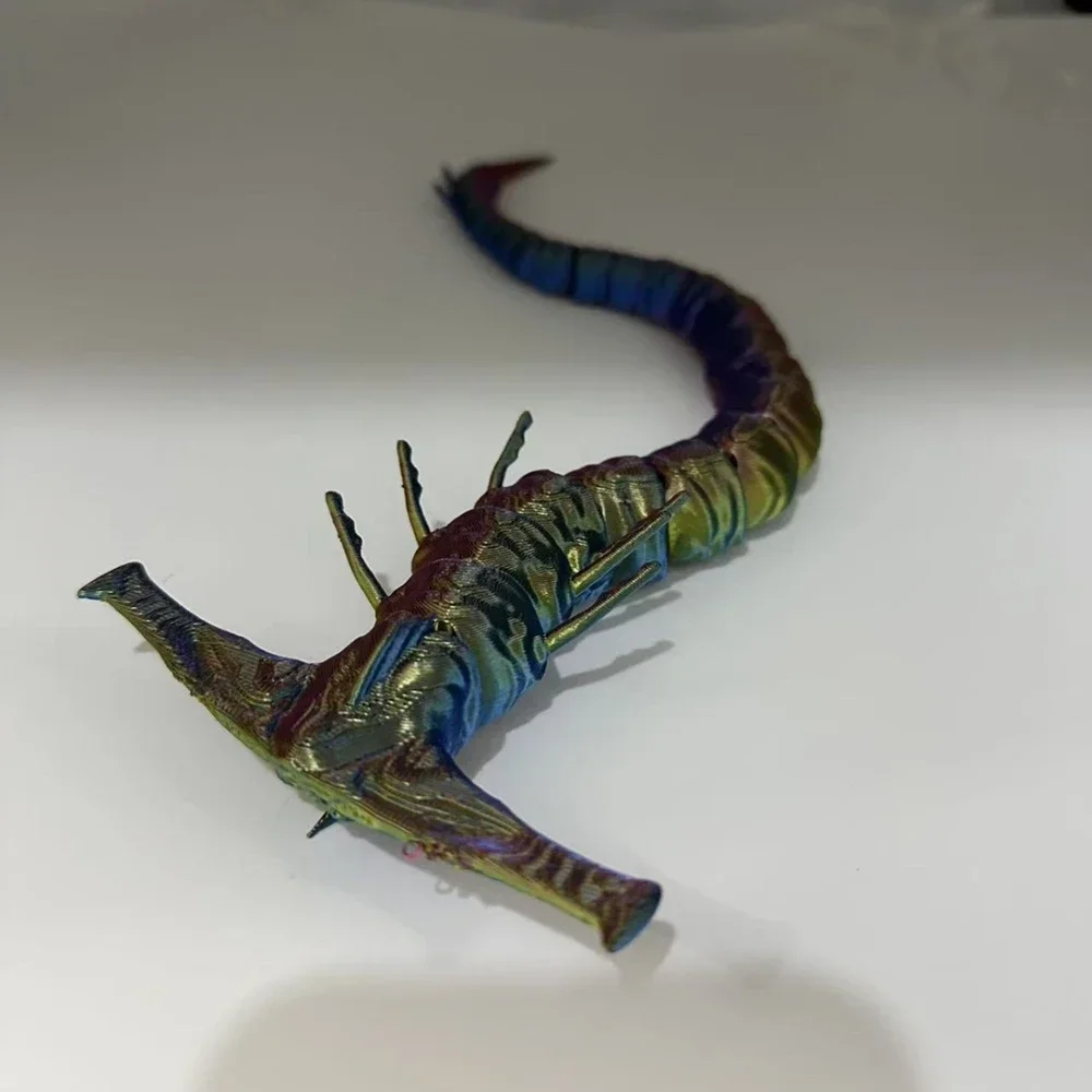 3D Printing Sea Eater Action Figure Model Doll Gift Joint-movable Deep Sea Monster Figurines Decorative Ornaments