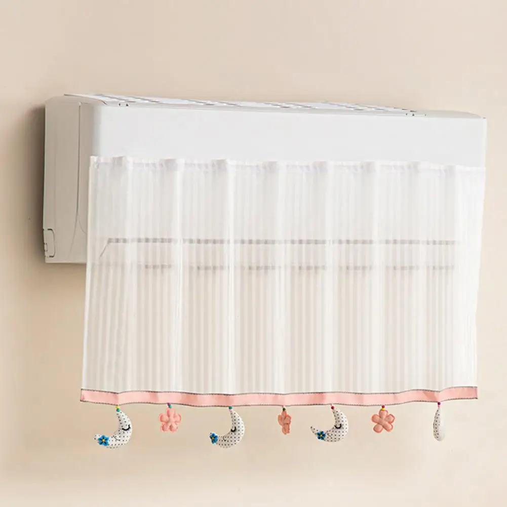 Breathable Wind Guard Universal Air Conditioner Wind Deflector Curtain with Mesh Screen Cover Anti-direct Blowing Ac for Home
