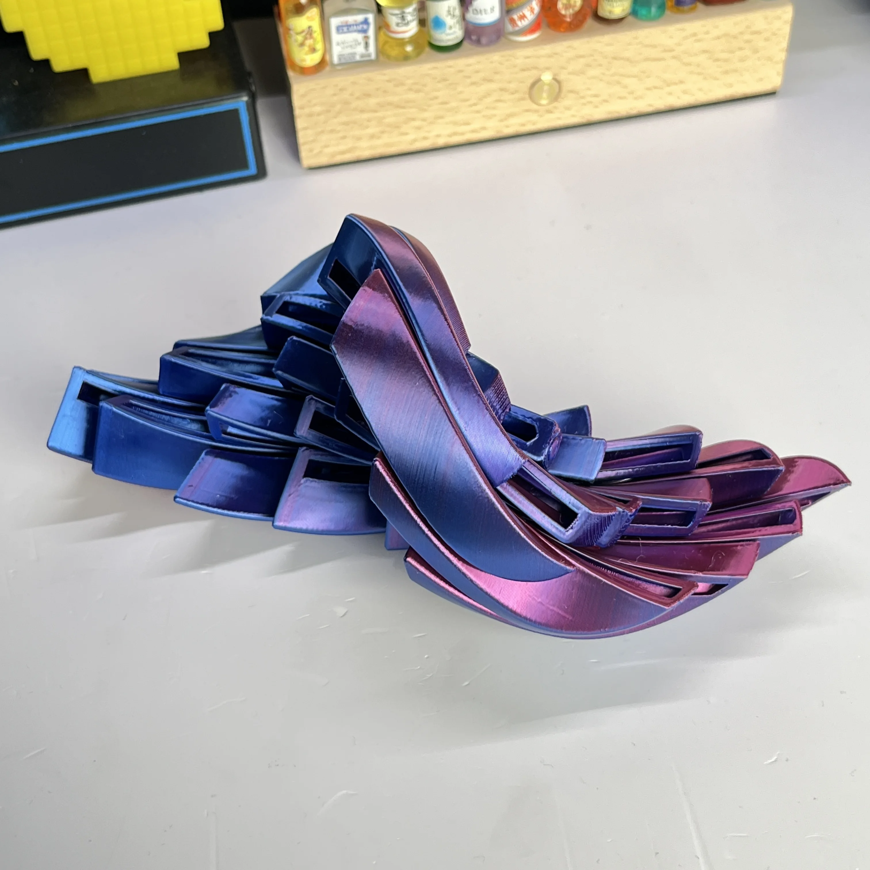 3D Printed Slime Fluid Hemisphere Fidget Toy, Stress Relief Desk Toy image 4