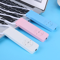 Plug-in Card MP3 Player Portable Mini MP3 Music Player Support 64GB TF Card 3.5mm Audio Jack Built-in Lithium Battery