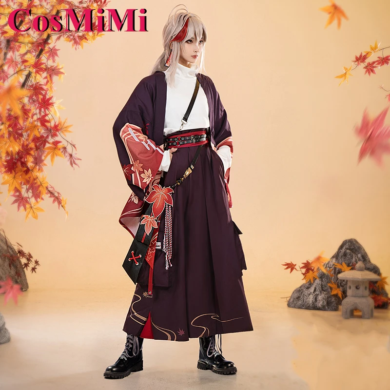 CosMiMi Kaedehara Kazuha Cosplay Game Genshin Impact Costume Derivative Product Fashion Daily Outfit Party Role Play Clothing