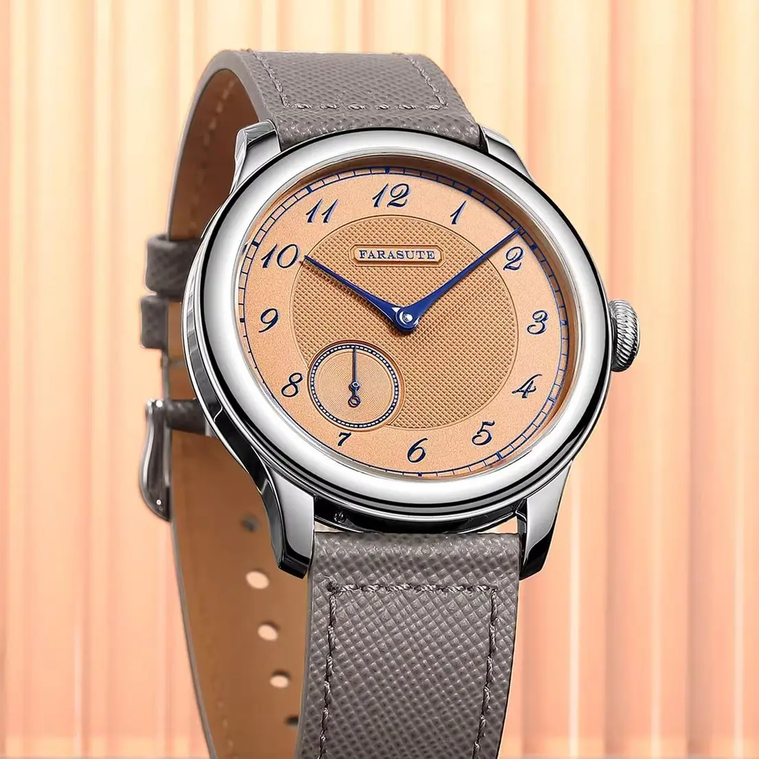 FARASUTE Men Automatic Watch 40mm Mechanical Wristwatch Sapphire Mirror Waterproof Small Second Dial Hangzhou Mov.