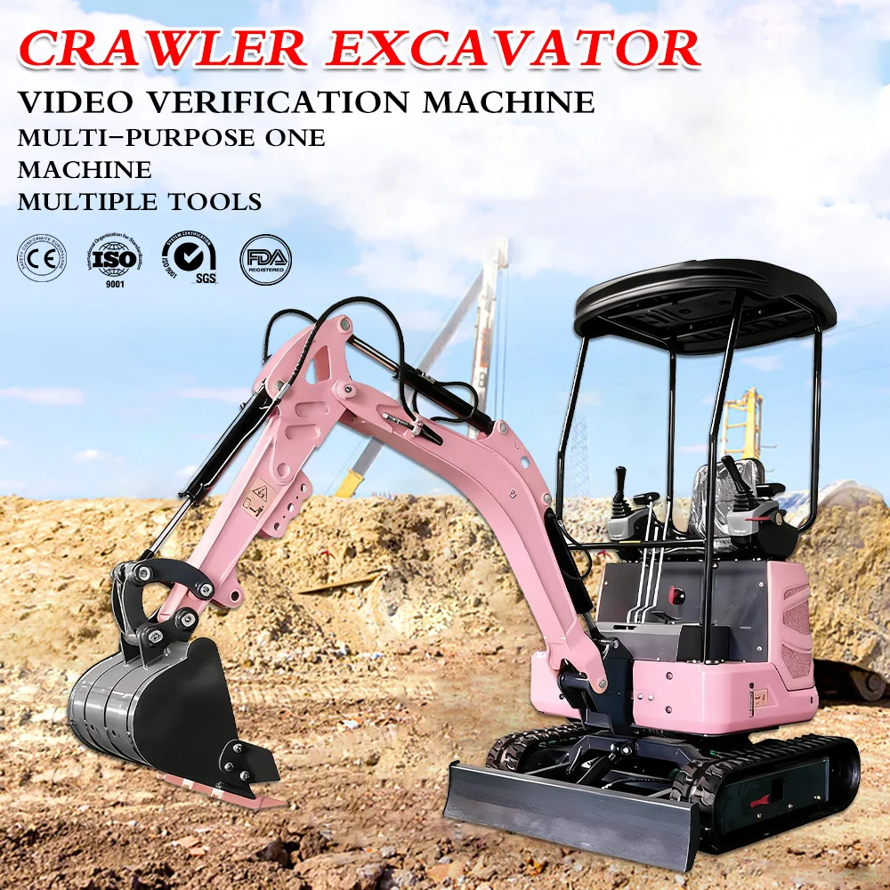 

hydraulic mini bagger excavator 1.5 ton Customized mini digger excavadora farm garden mini excavator for factory free shipping