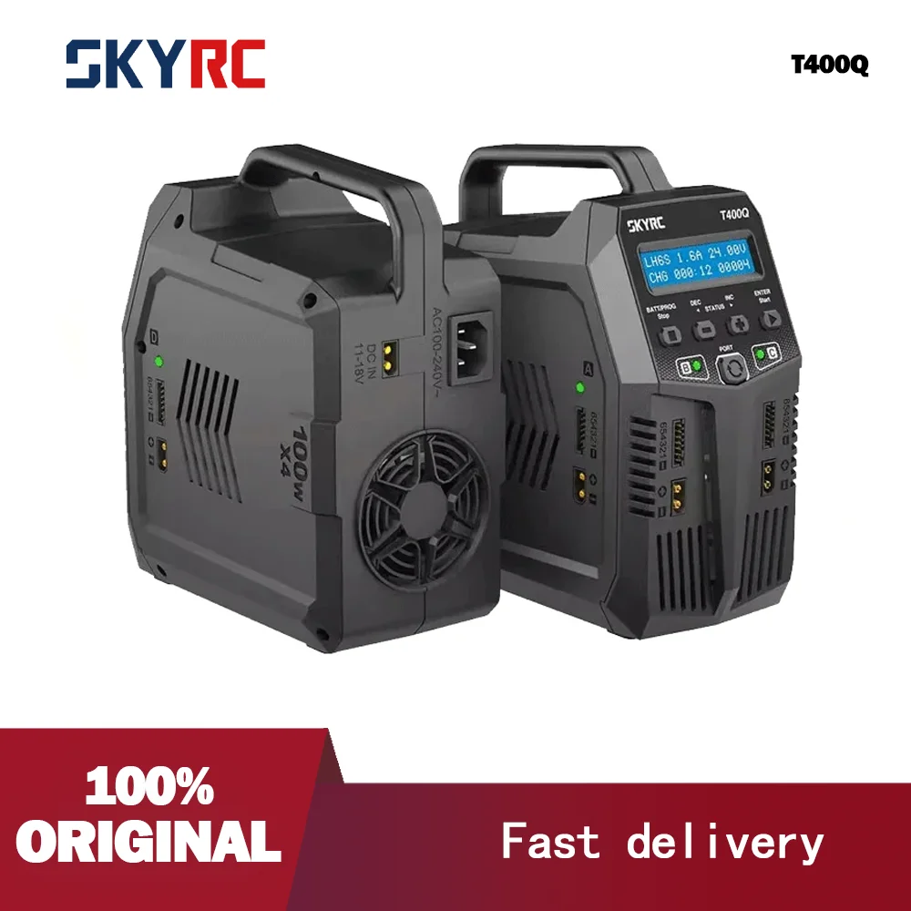 SKYRC T400Q 4 X100W Quattro AC/DC Charger 1-6S Lipo Battery Balance Charger