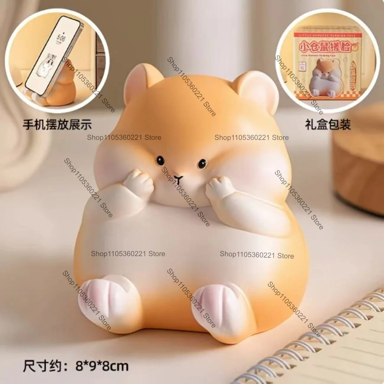 Cute Kawaii little bear glasses holder universal desktop holder home office desk decoration
