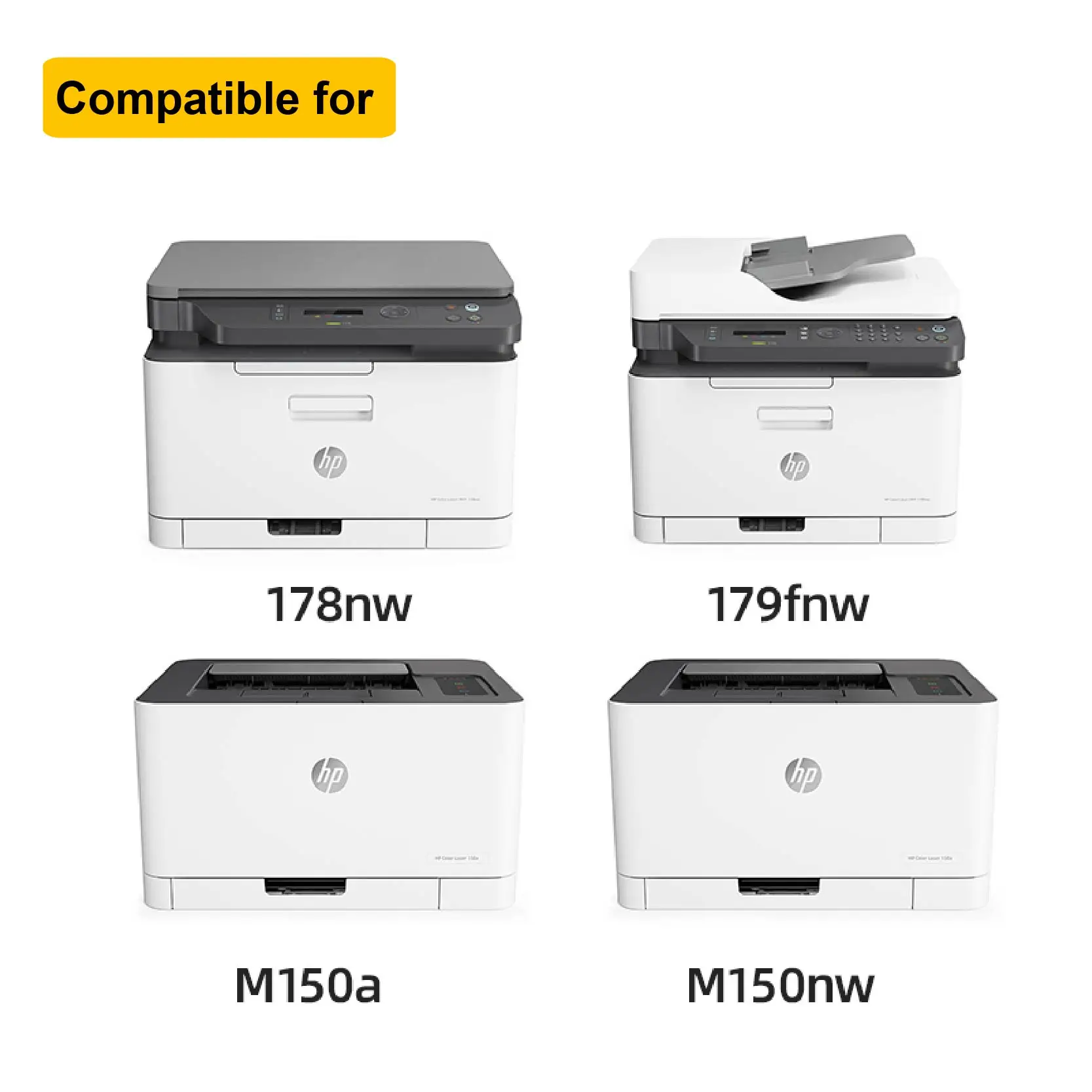 Compatible for  hp117a Toner Cartridge HP 117a w2070a For HP MFP179fnw 178nw 150a 150nw color Laser printer With Chip