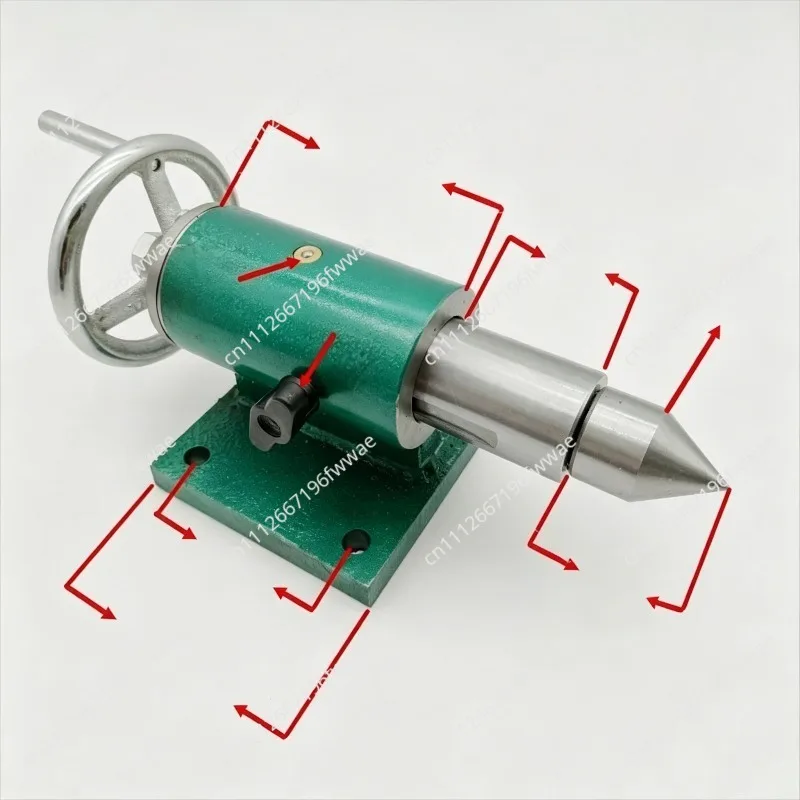 For Lathe small tailstock, rotating shaft telescopic tailstock assembly, engraving machine live thimble