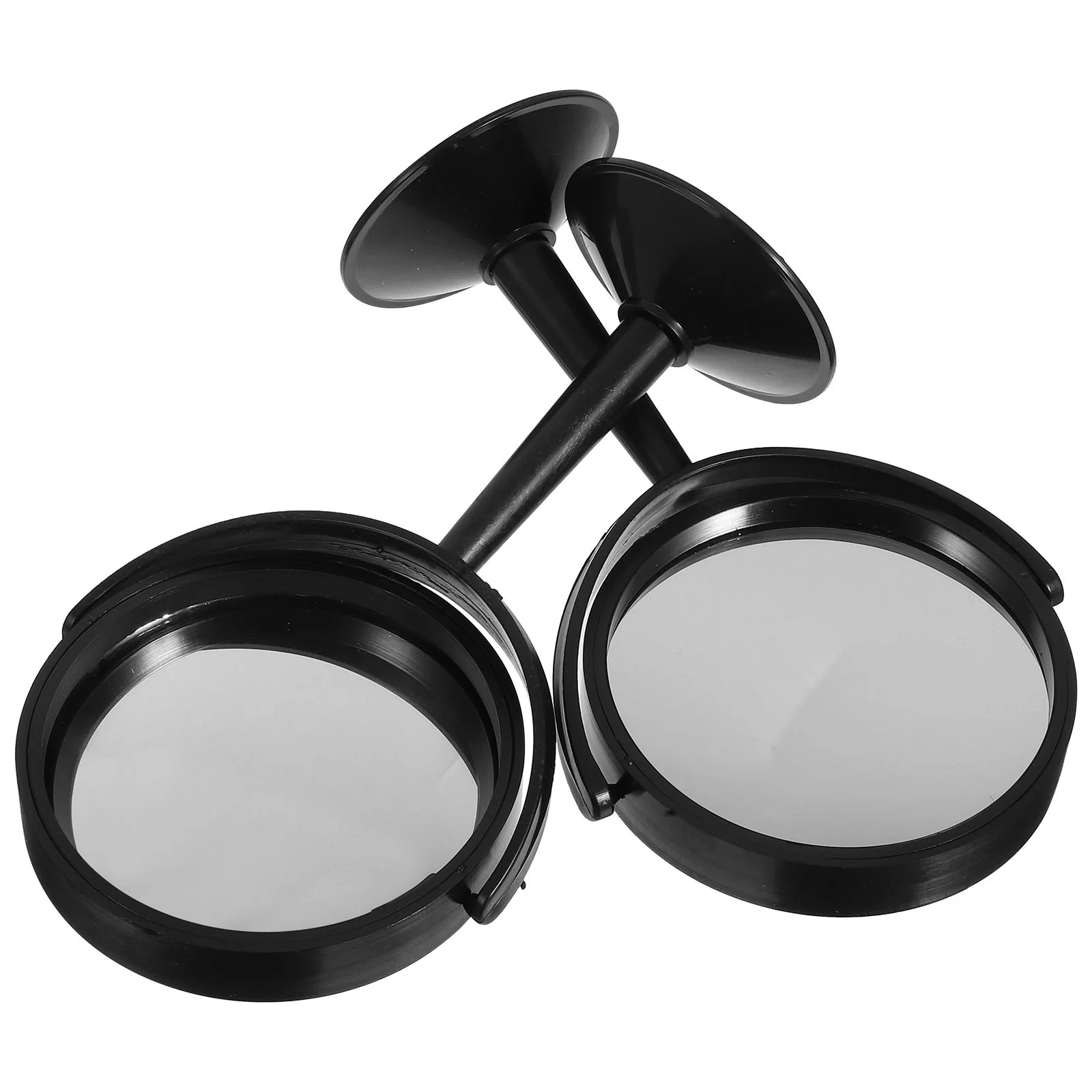 2-шт. Пинцет Экспериментальный оптический вогнутый и выпуклый зеркальный круглый с черным основанием