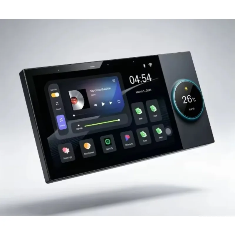 7‑Inch IPS Capacitive Smart Home Panel For JBHKJ ZNJJ7B, Android11 Tuya Zigbee 8*30W 2‑Zone Home Audio System