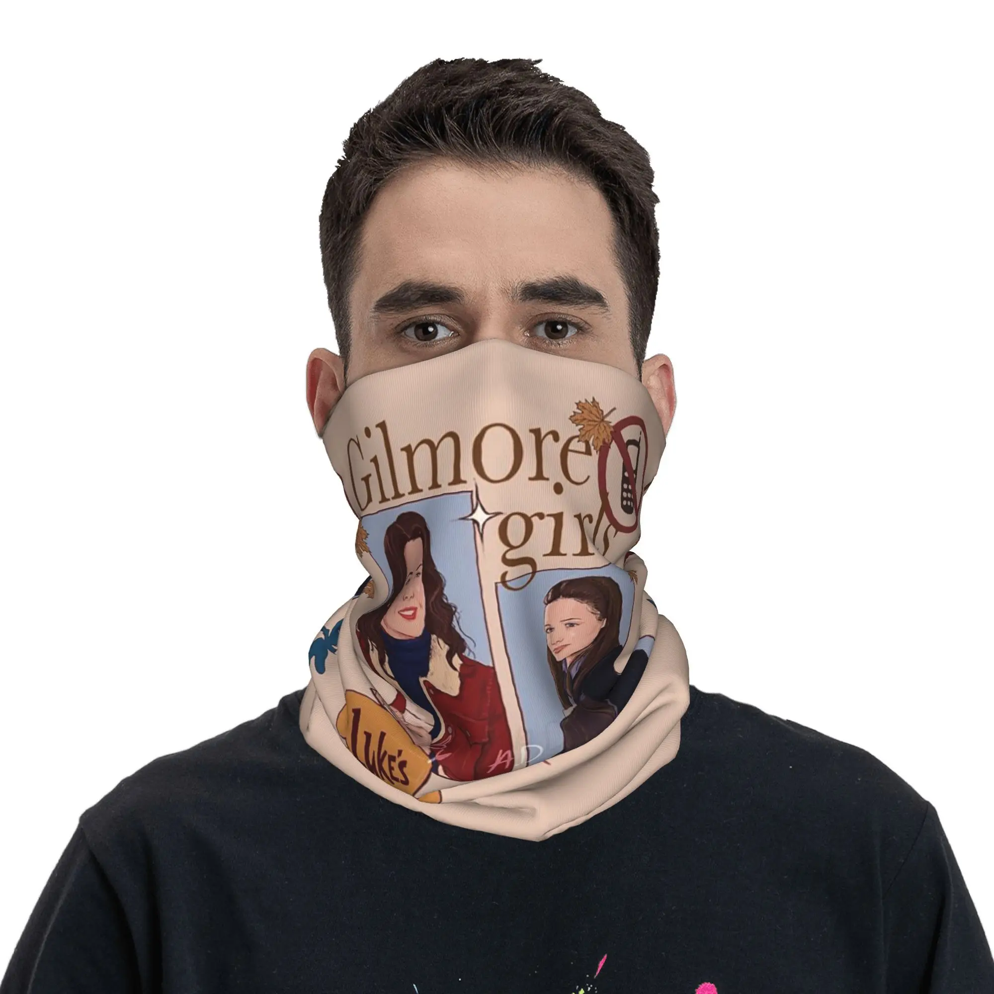 Gilmore Girls Graffiti-Bandana, Halsbedeckung, bedruckt, Maske, Schal, warmes Stirnband, Radfahren, Unisex, Erwachsene, die ganze Saison
