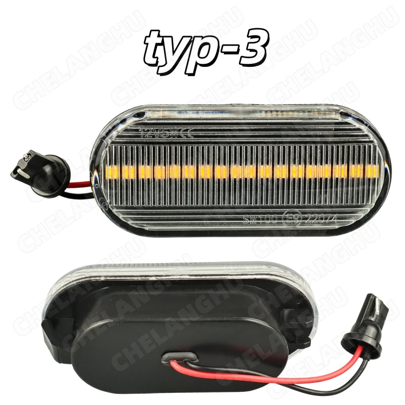 2 uds luz de coche para SEAT Leon 2000 2001 2002 2003 2004 2005 2006 indicador lateral de estilo de coche luz de señal de giro repetidor de lámpara