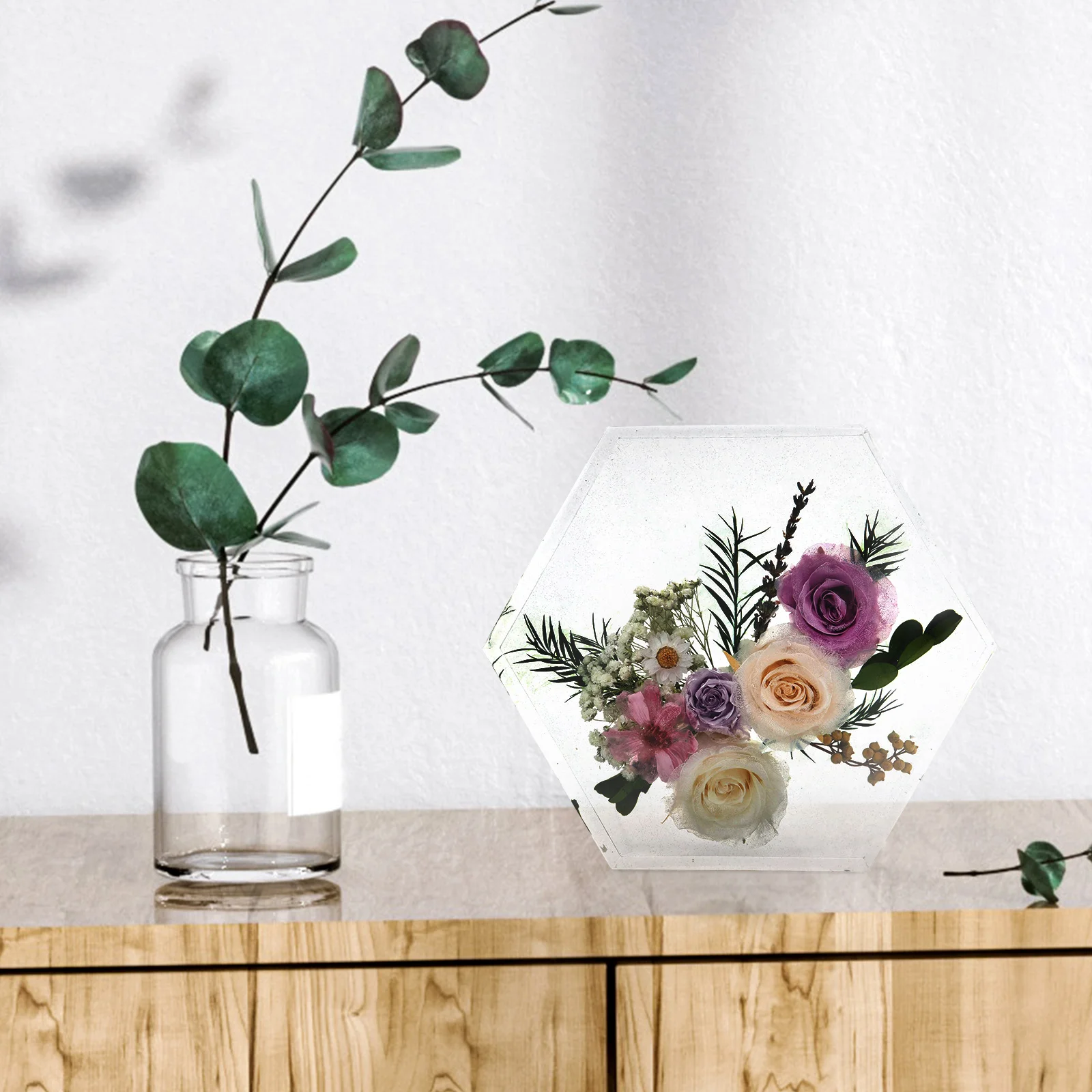 

Hexagon Silicone Mold Cube Geometry Epoxy Resin Molds DIY Craft Making Jewelry Accessories Reusable Food Grade Safe Tools