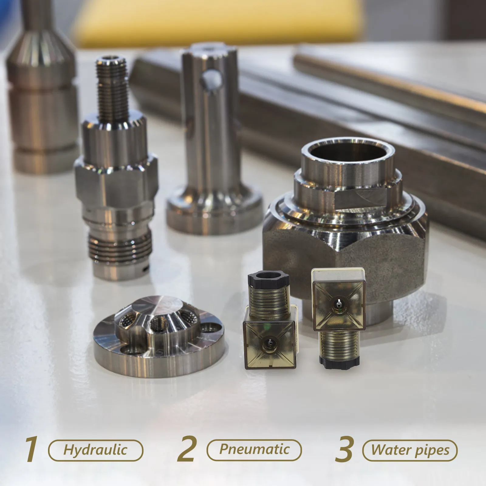 5Pcs Solenoid Valve Connector Indicator Light High Precision Electrical System Repair Hydraulic Connector Assembly Industrial